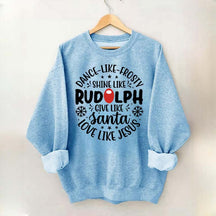 Shine Like Rudolph Heathered Sweatshirt