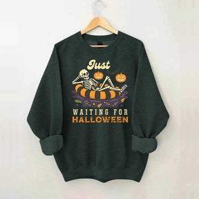 Funny Just Waiting for Halloween Sweatshirt