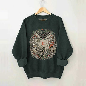 Forest Friends Cryptid Mothman Bigfoot Sweatshirt