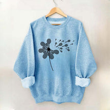 Dandelion Tennis Racket Minimalist Sweatshirt