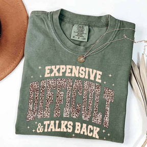 Expensive Difficult & Talks Back Leopard Print T-Shirt
