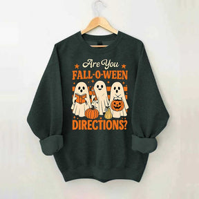 Are You Fall O Ween Directions Halloween Sweatshirt
