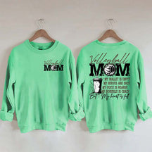 Volleyball Mom My Wallet is Empty Sweatshirt