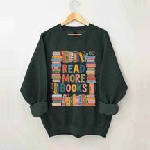 Read More Books Cute Librarian Sweatshirt