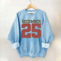 Retro December 25 Christmas Sweatshirt