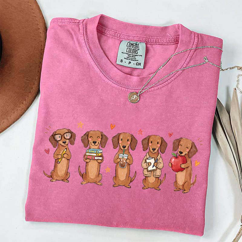 Dachshund Teacher Wiener Dog School T-Shirt