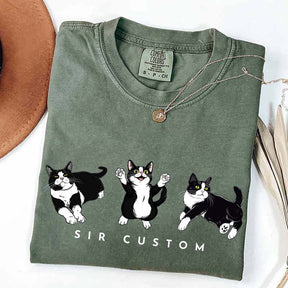 Custom Tuxedo Cat T-Shirt