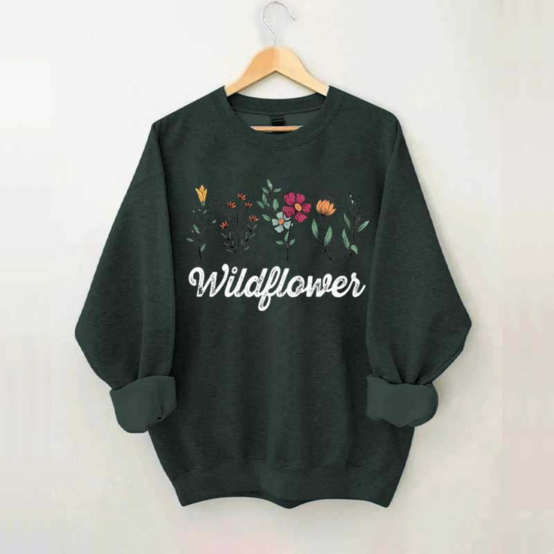 Minimalist Wildflower Sweatshirt