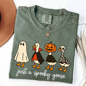 Cute Just a Spooky Goose Halloween T-Shirt
