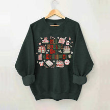 All Booked For Christmas Library Sweatshirt