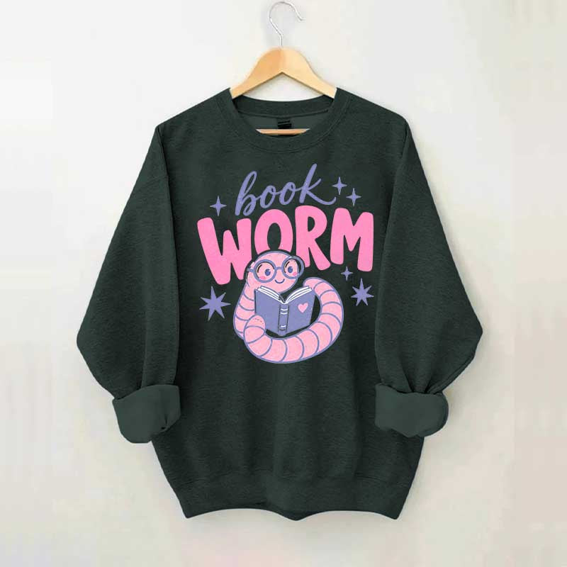 Book Worm Trendy Reading Sweatshirt