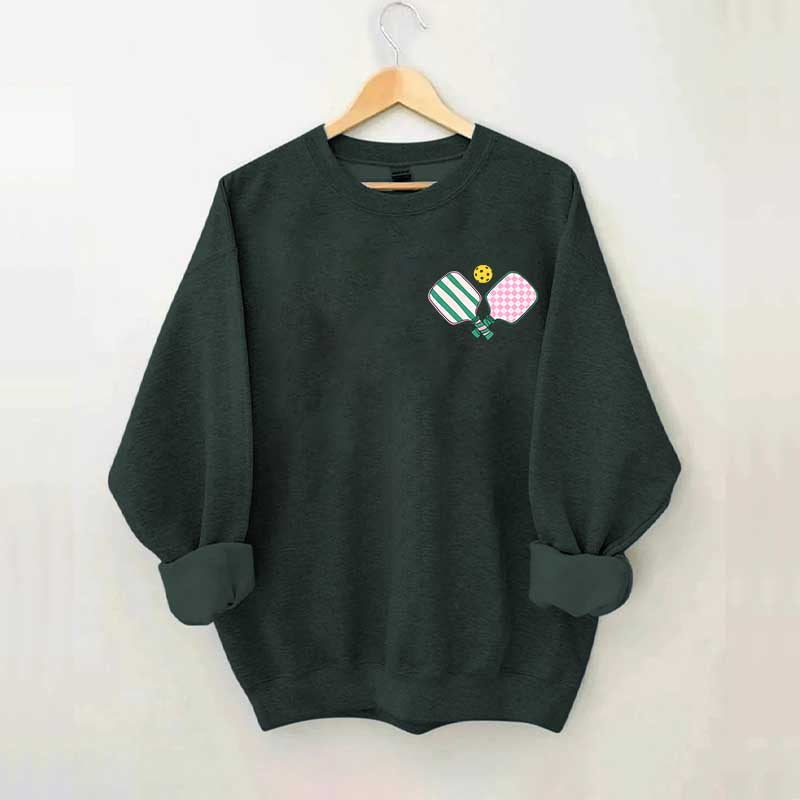 Cute Preppy Pickleball Sweatshirt