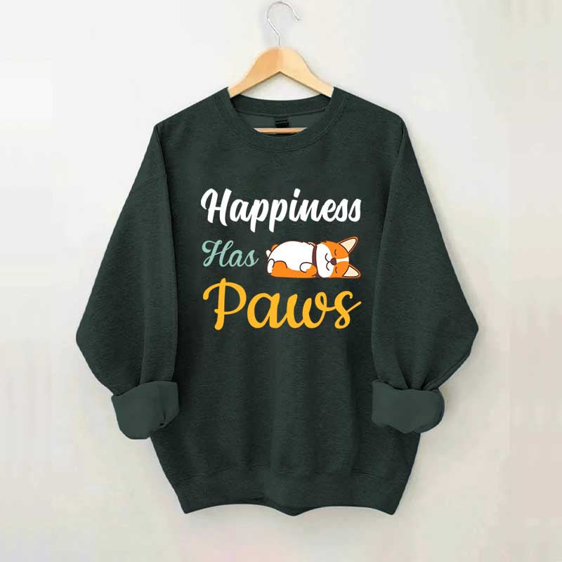 Happiness Has Paws Sweatshirt