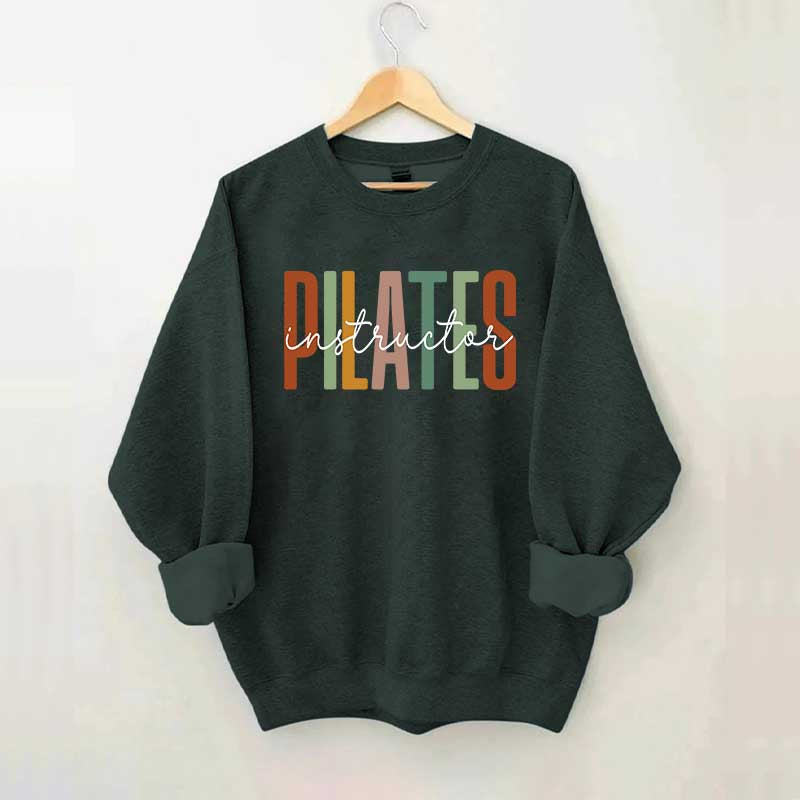 Pilates Instructor Comfort Colors Gym Workout Sweatshirt