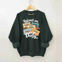 Raised On Dolly Retro Cassette Music Sweatshirt
