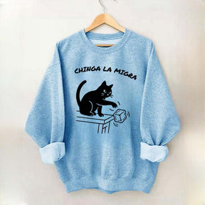 Chinga La Migra Cat Sweatshirt
