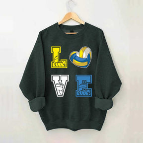 Heart I Love Volleyball Sweatshirt
