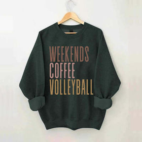 Weekend Coffee Volleyball Sweatshirt