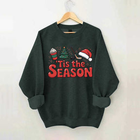 Christmas Tis The Season Hockey Sweatshirt