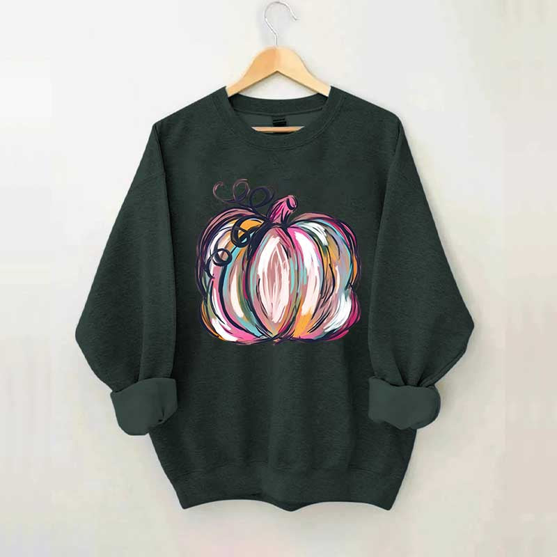 Watercolor Pumpkin Sweatshirt