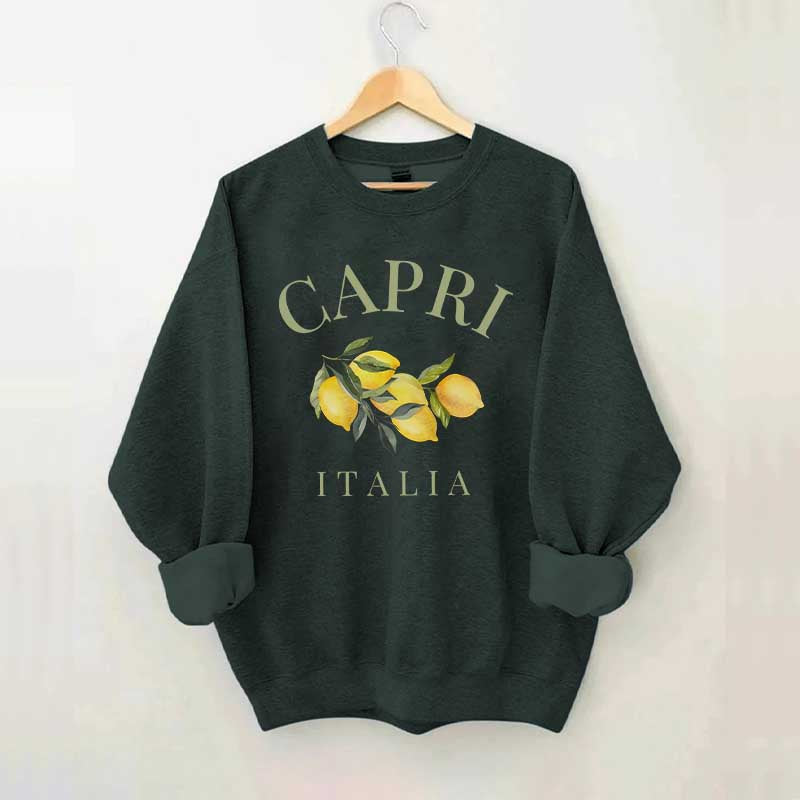 Capri Italia Lemons Amalfi Coast Sweatshirt