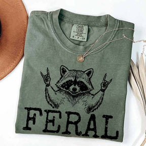 Feral Raccoon Girl T-Shirt