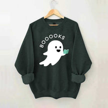 Ghost Books Reader Booooks Cute Sweatshirt
