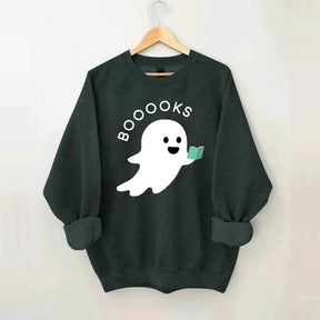 Ghost Books Reader Booooks Cute Sweatshirt