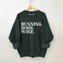 Running Dogs Wine Sweatshirt