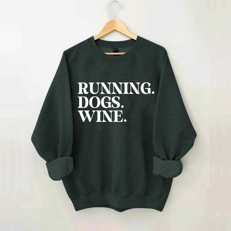 Running Dogs Wine Sweatshirt