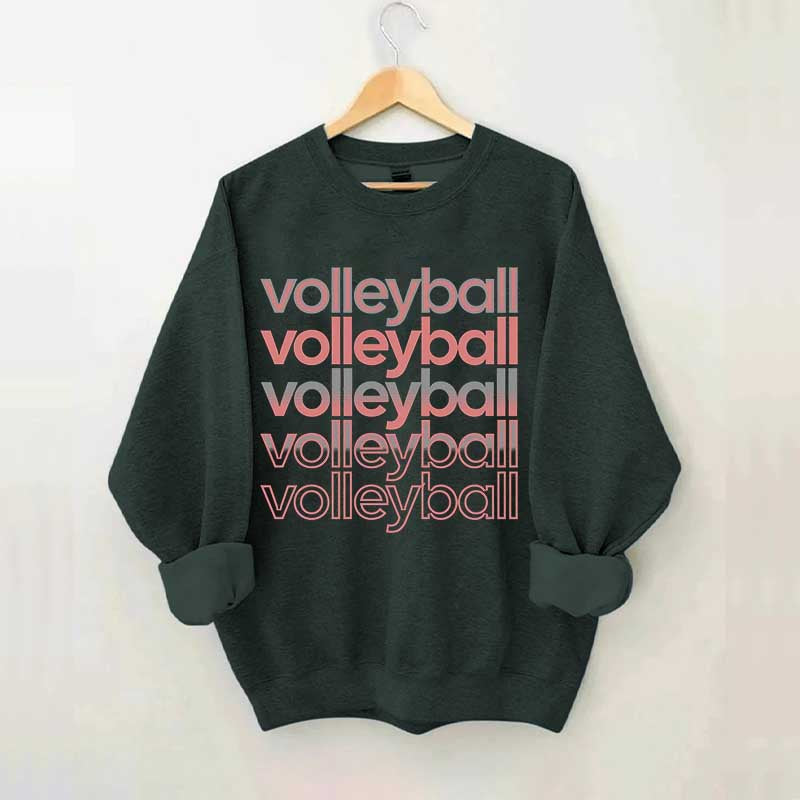 Cute Volleyball Retro Sweatshirt