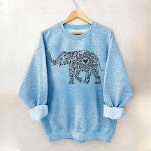 Elephant Floral Sweatshirt