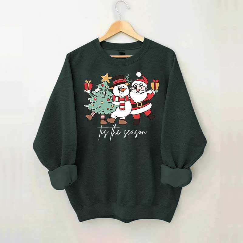 Tis The Season Santa Tree Sweatshirt