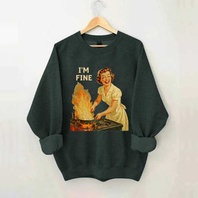 I'm Fine Retro Sweatshirt