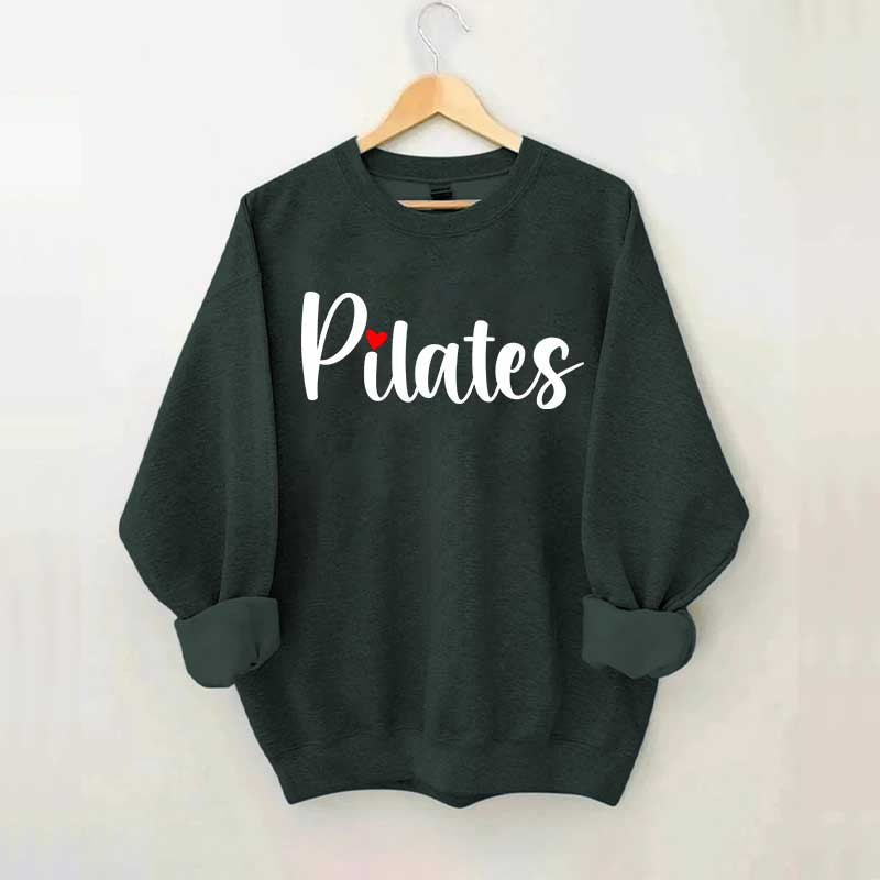 Pilates Red Heart Sweatshirt