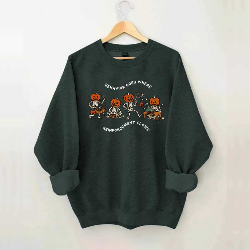 Behavior Reinforcement Skull Sweatshirt