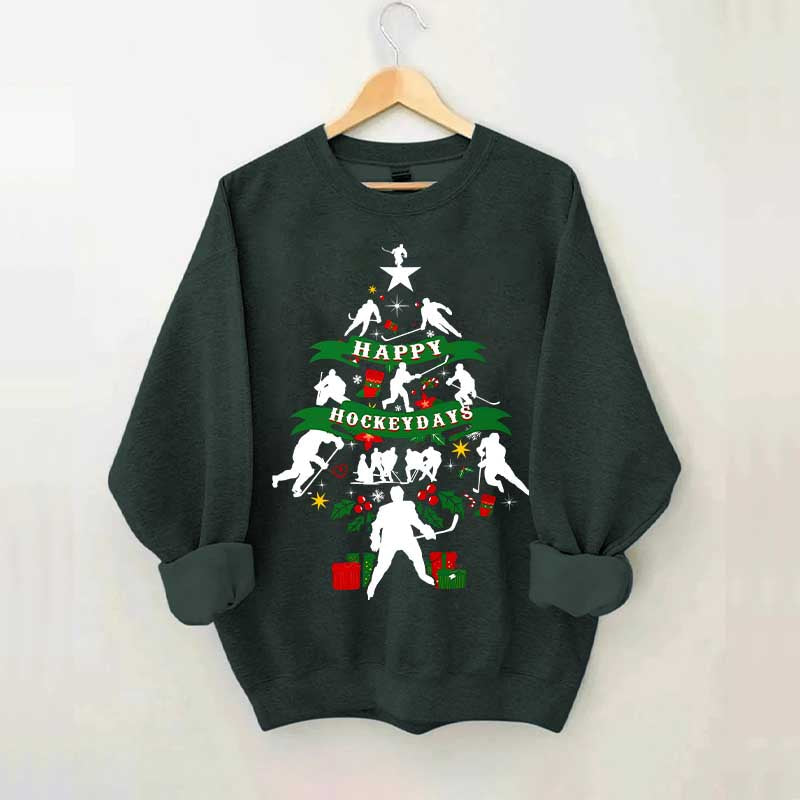 Happy Hockeydays Christmas Sweatshirt