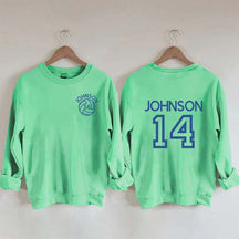 Custom Volleyball Mom Name and Number Sweatshirt