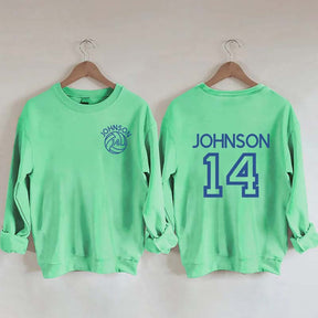 Custom Volleyball Mom Name and Number Sweatshirt