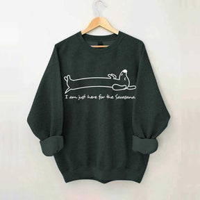 Doodle Dog Savasana Yoga Minimalist Sweatshirt