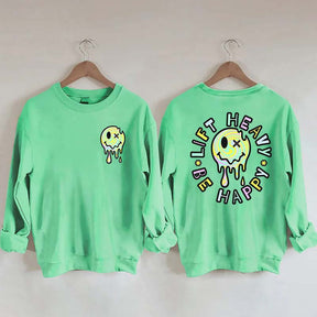 Lift Heavy Be Happy Comfort Colors Sweatshirt