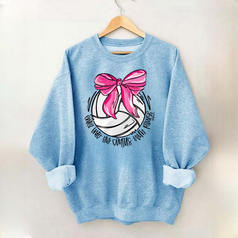 I Will Praise Him In His Courts Volleyball Sweatshirt