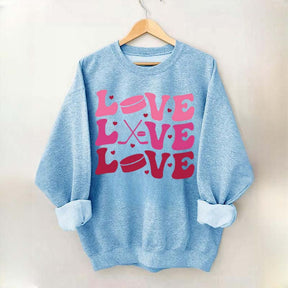 Sports Love Hockey Mom Sweatshirt