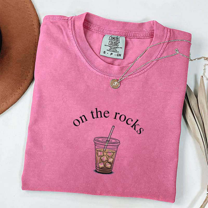 Trendy Coffee Lover On The Rocks T-Shirt