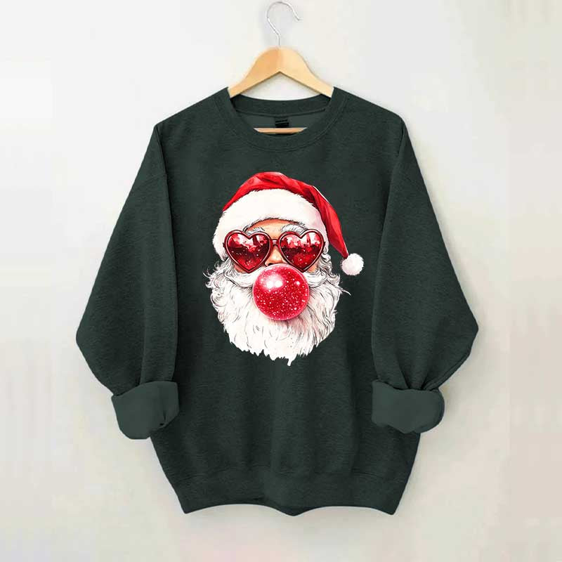 Cool Santa Bubble Gum Christmas Sweatshirt