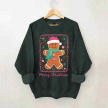Preppy Gingerbread Merry Christmas Sweatshirt