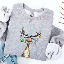 Vintage Reindeer Cute Christmas Sweatshirt