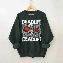 Funny Skeleton Dead Lifting Sweatshirt