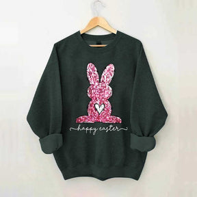 Pink Happy Easter Sweatshirt