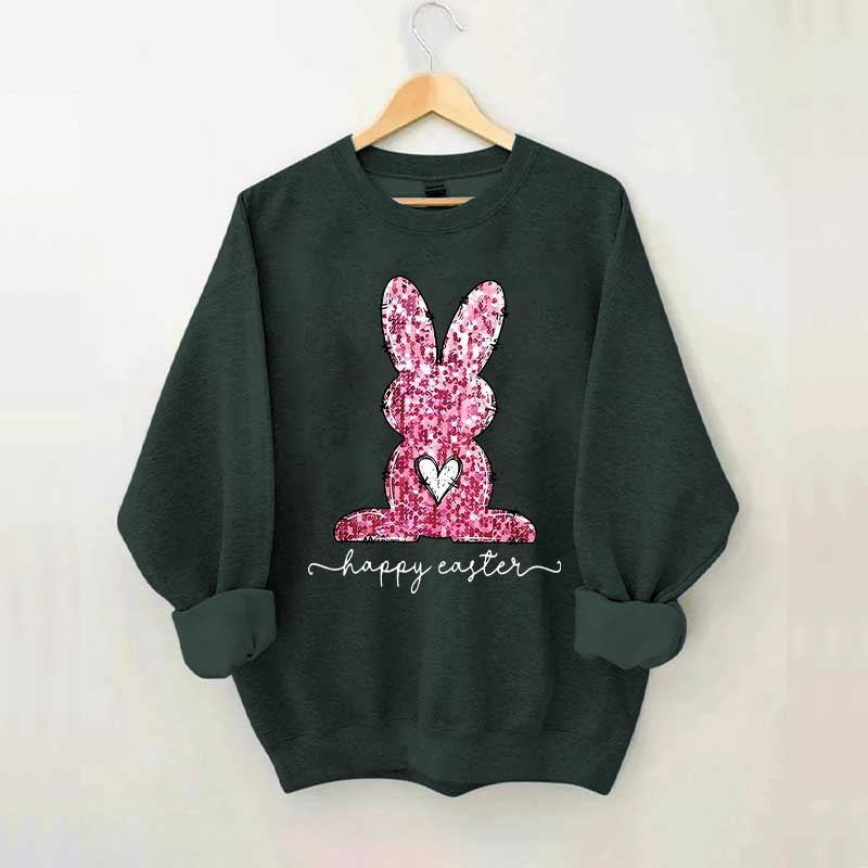 Pink Happy Easter Sweatshirt